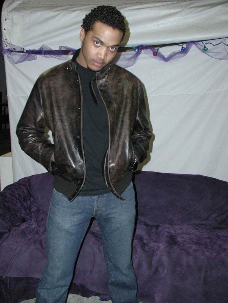Black Gay Dressed Up In Black Leather Does A Striptease To P...  